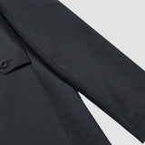 HAMILTON & HAYES 3/4 WATER REPELLANT COAT IN CHARCOAL GREY - Emporio