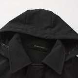 HAMILTON & HAYES 3/4 WINTER RAIN COAT IN BLACK - Emporio