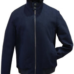 H&H FUR LINED BOMBER IN NAVY - Emporio