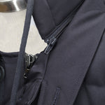 H&H QUILTED DOWN COAT IN NAVY - Emporio