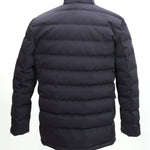 H&H QUILTED DOWN COAT IN NAVY - Emporio