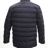H&H QUILTED DOWN COAT IN NAVY - Emporio