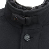 H&H WOOL DOWN COAT IN BLACK - Emporio