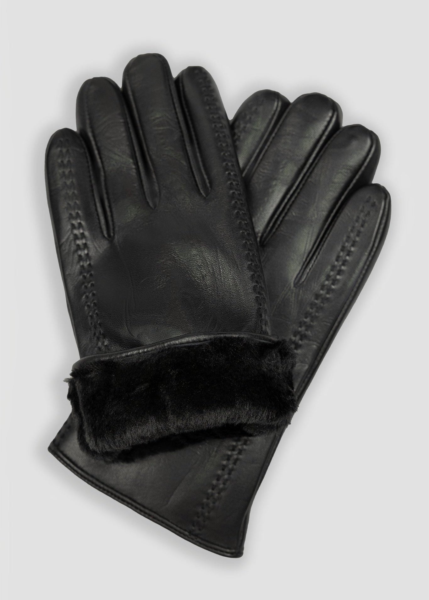 LAMB SKIN GLOVE - THICK FUR LINING - Emporio