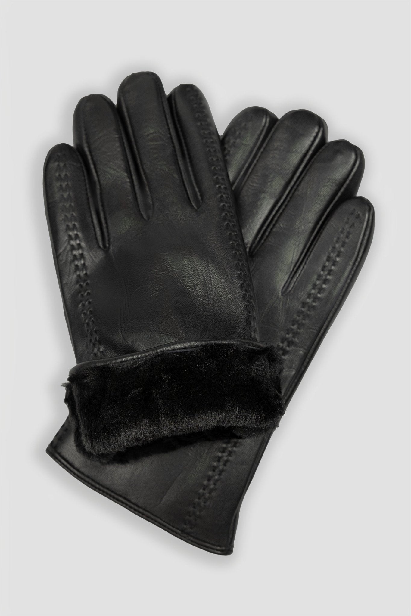 LAMB SKIN GLOVE - THICK FUR LINING - Emporio