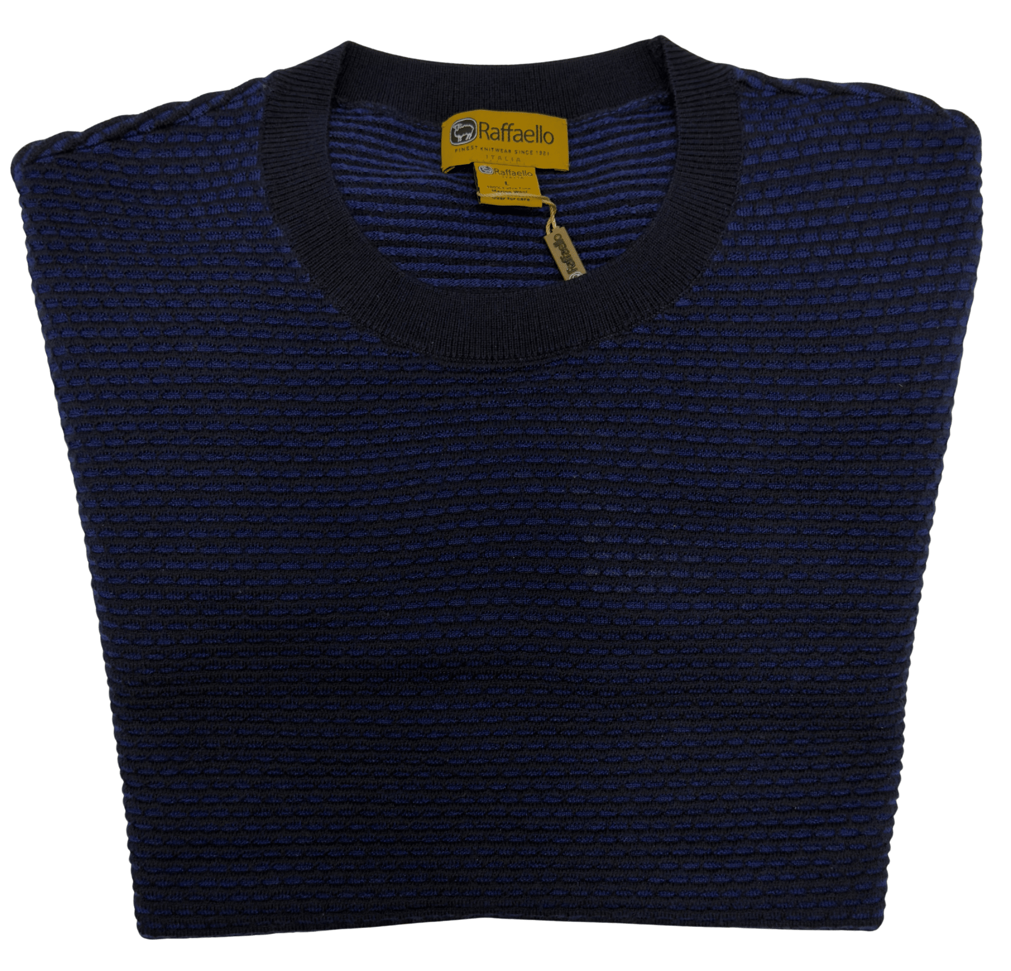 MERINO WOOL HONEYCOMB CREW NECK - Emporio