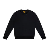 MERINO WOOL HONEYCOMB CREW NECK IN DARK GREY - Emporio