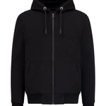 MXM FAUX FUR FULL ZIP SWEATER IN BLACK - Emporio