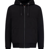 MXM FAUX FUR FULL ZIP SWEATER IN BLACK - Emporio