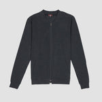 MXM FULL ZIP BASEBALL JACKET IN HEADTHERED BLACK - Emporio