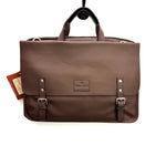 NARDELI LEATHER LAPTOP BAG IN BROWN - Emporio