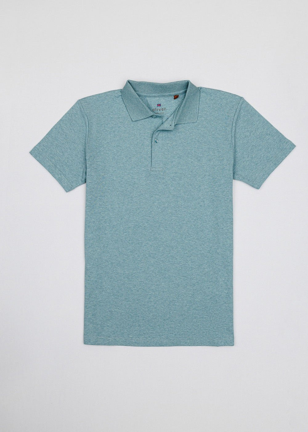 OLIVER 3 BUTTON POLO IN AQUA GREENE - Emporio