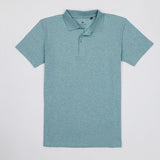 OLIVER 3 BUTTON POLO IN AQUA GREENE - Emporio