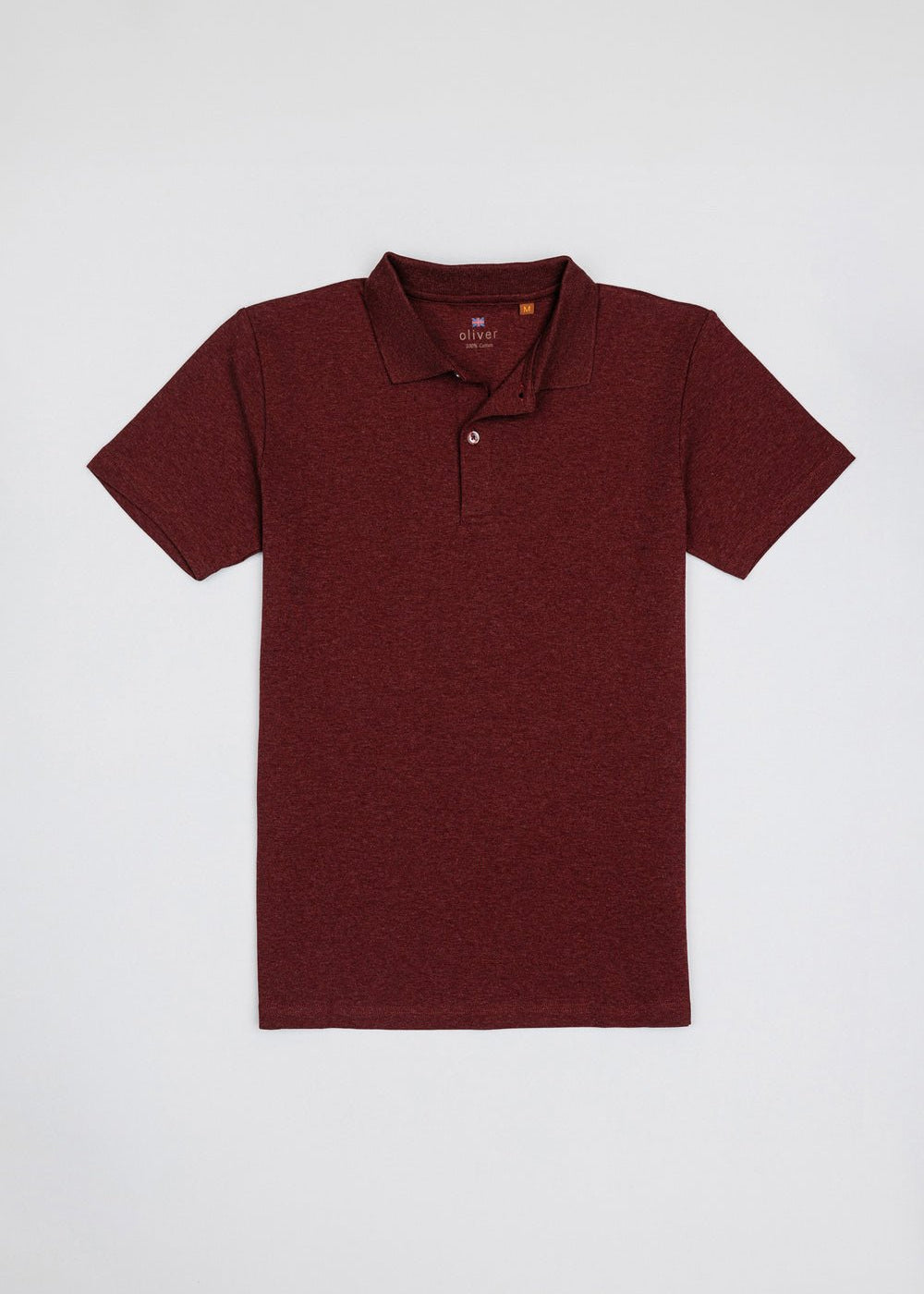 OLIVER 3 BUTTON POLO IN BURGUNDY - Emporio