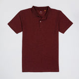 OLIVER 3 BUTTON POLO IN BURGUNDY - Emporio