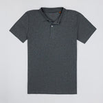 OLIVER 3 BUTTON POLO IN CHARCOAL - Emporio