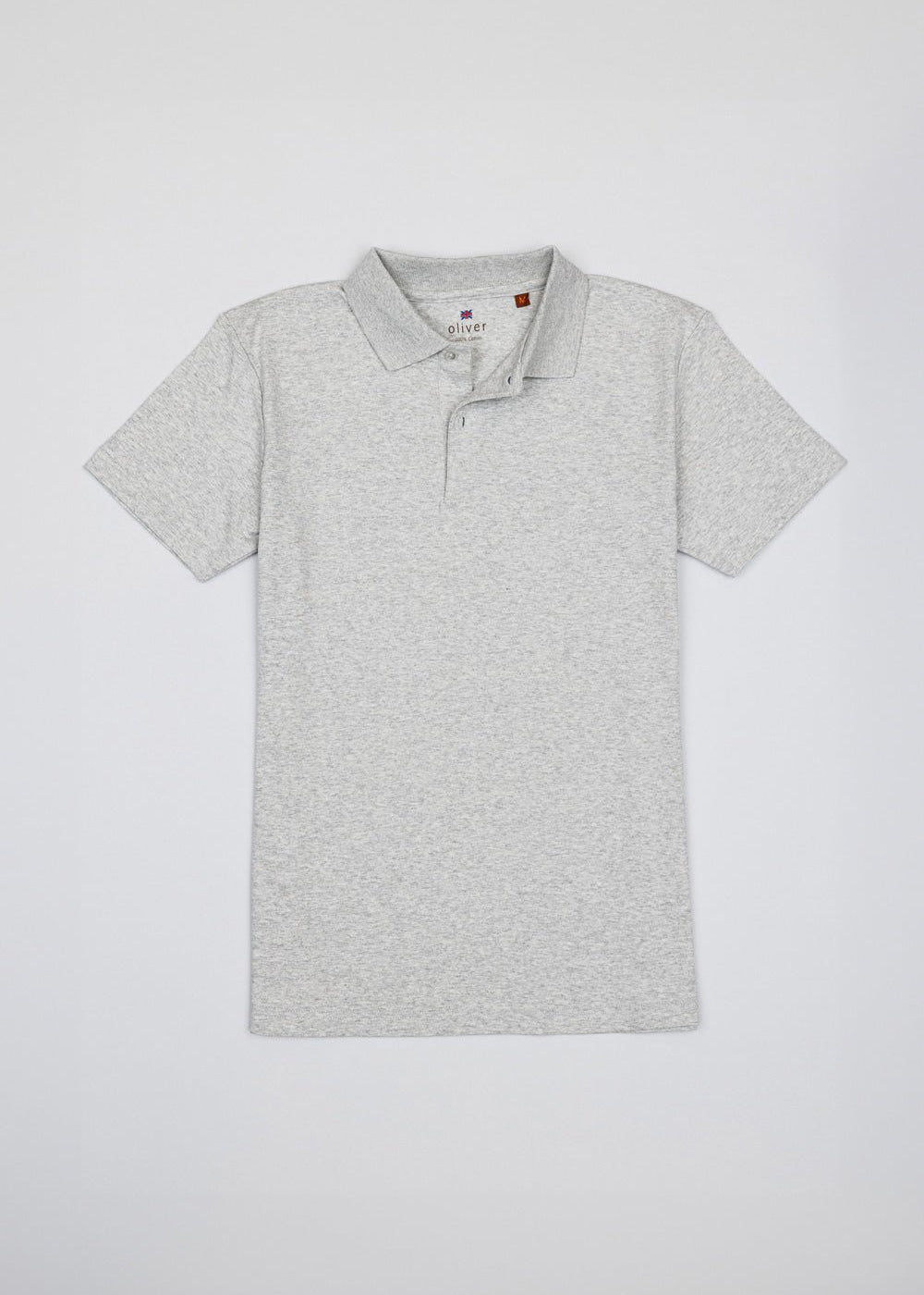 OLIVER 3 BUTTON POLO IN GREY - Emporio