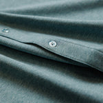 OLIVER FULL BUTTON POLO IN AQUA GREENE - Emporio