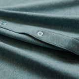 OLIVER FULL BUTTON POLO IN AQUA GREENE - Emporio