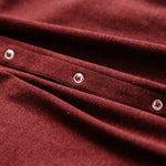 OLIVER FULL BUTTON POLO IN BURGUNDY - Emporio