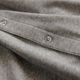 OLIVER FULL BUTTON POLO IN GREY - Emporio