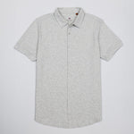 OLIVER FULL BUTTON POLO IN GREY - Emporio