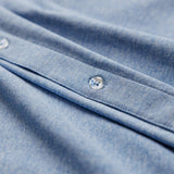 OLIVER FULL BUTTON POLO IN LAKE BLUE - Emporio