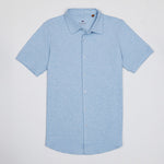 OLIVER FULL BUTTON POLO IN LAKE BLUE - Emporio