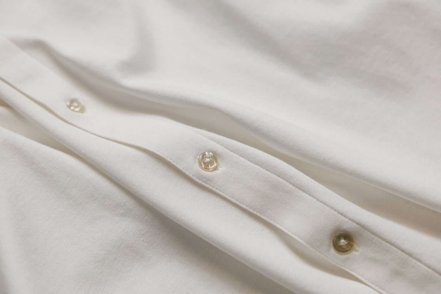 OLIVER FULL BUTTON POLO IN WHITE - Emporio