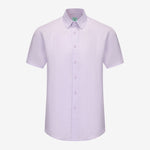 OLIVER LINEN POLO IN VIOLET - Emporio