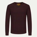 RAFFAELLO V - NECK SWEATER IN MULBERRY - Emporio