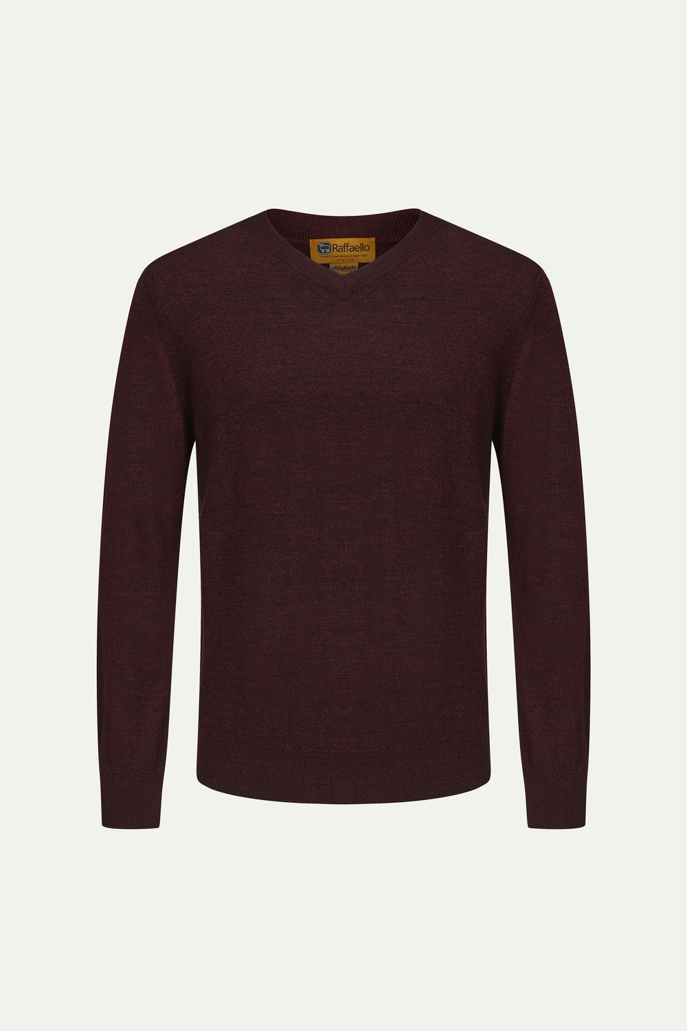 RAFFAELLO V - NECK SWEATER IN MULBERRY - Emporio