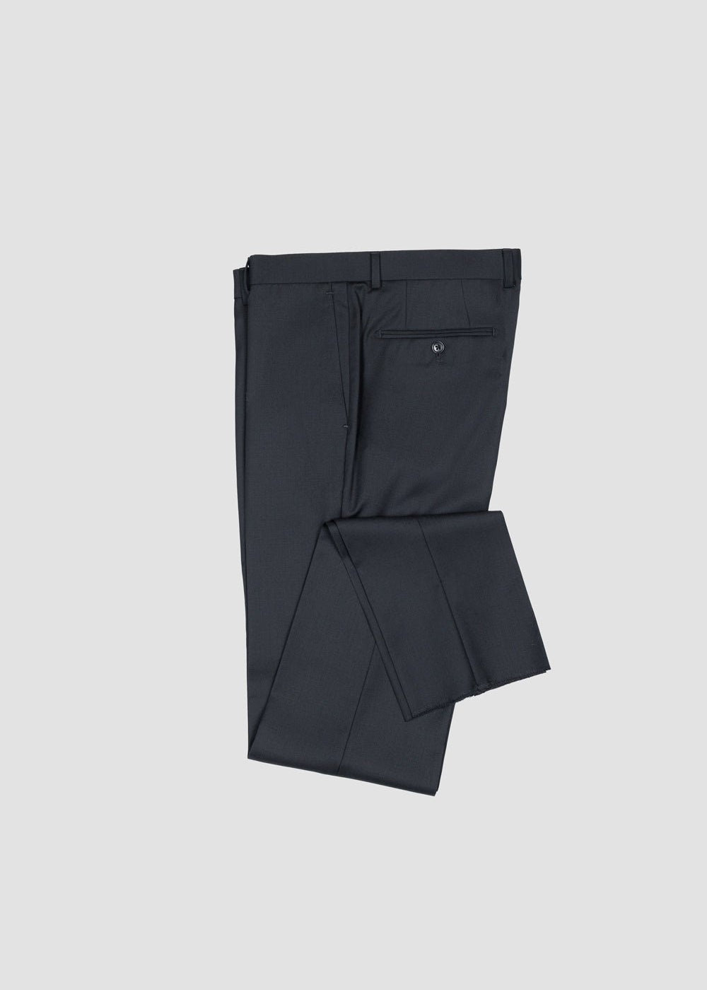 REGULAR FIT ALESSO WOOL DRESS PANT IN BLACK - Emporio