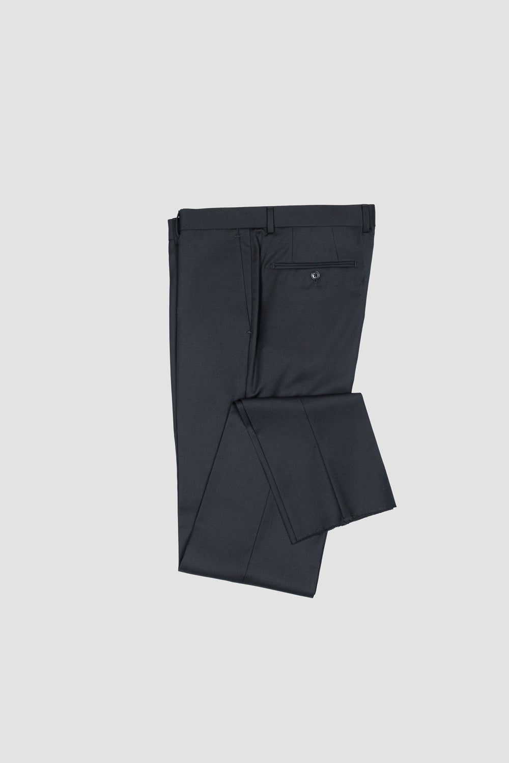 SLIM FIT ALLESSO WOOL DRESS PANT IN BLACK - Emporio