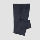 SLIM FIT ALLESSO WOOL DRESS PANT IN NAVY - Emporio