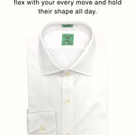 SOLID WHITE OLIVER STRETCH SHIRT - Emporio