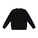 TEXTURED COTTON CREW IN BLACK - Emporio