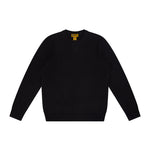 TEXTURED COTTON CREW IN BLACK - Emporio